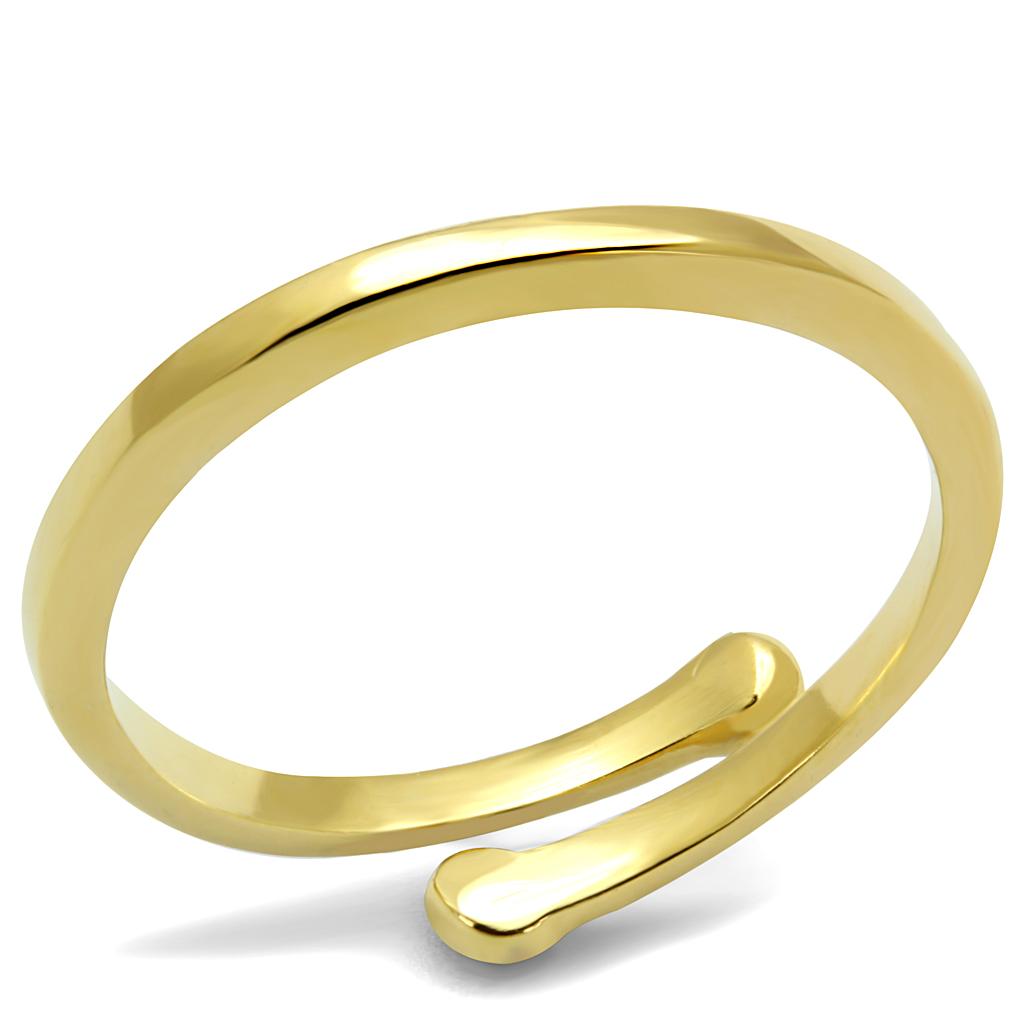 JCE4040 Flash Gold Brass Ring with No Stone